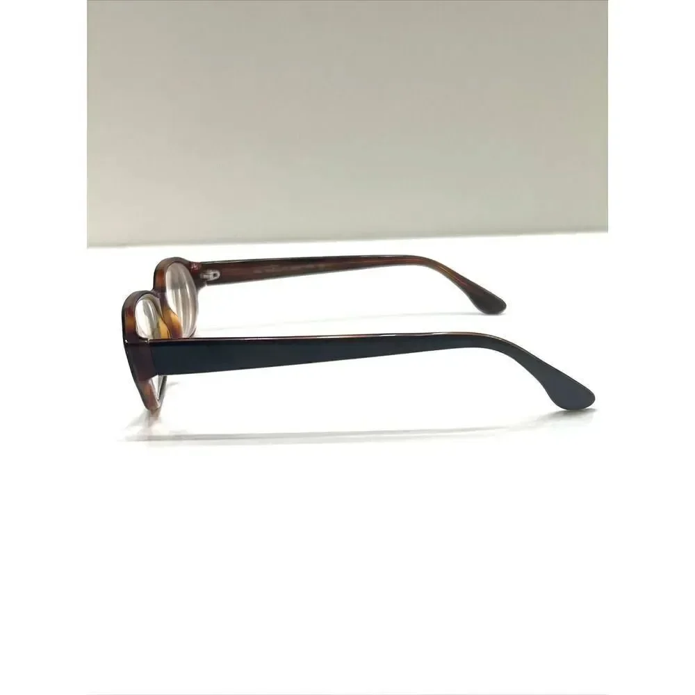 Ralph Lauren WS8 592 Black/Brown Oval Eyeglasses Frame Italy 50-16-135 Full Rim